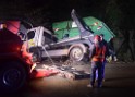 Container LKW umgestuerzt Koeln Brueck Bruecker- Dellbruecker Mauspfad P171